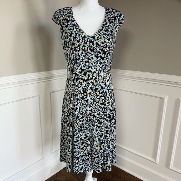 London Style Floral Print Women's Dress Size 10 - Picture 1 of 7